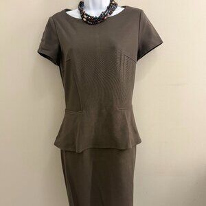 Lafayette 148 Brown/Olive Dress Size 6